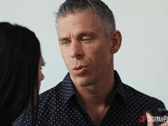 Язык в попке, Брюнетки, Затыкание рта, Лизание, Натуральные сиськи, Короткая стрижка, Порка, Сиськи