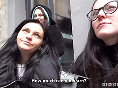 Czech streets - A hot POV reality with teen babes sucking and fucking for cash