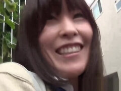 Outdoor asian cunt flash