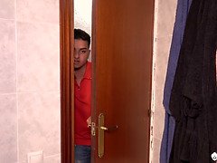 Duże cycki, Para, Styl na pieska, Mamuśka, Nudysta, Ostro, Tatuaż, Żona