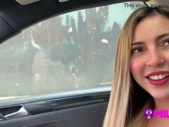 Melissa Lisboa - Brazilian whore dumped the crush for getting in a stranger's car and fucking for money