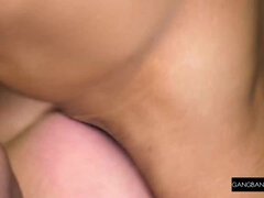 GangbangCreampie - Busty Brunette Babe Socks A Few Cocks And Gets Creampied Hard