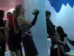 Brunetka, Klub, Tanec, Péro, Honění, Hardcore, Výprask, Punčochy