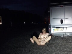 Flashing Cars at Night