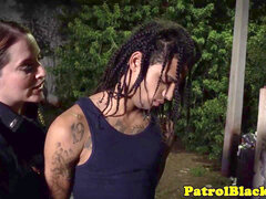 femdom police tramps shag black thug outdoor