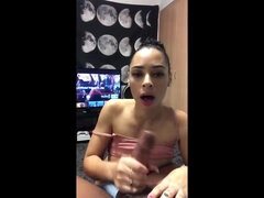 Amatör, Avsugning, Brunett, Otrohet, Långt ner i halsen, Ebenholts, Hd, Latina