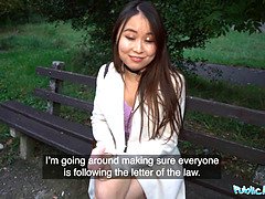 아시안, 큰 음경, 중국인, 웃긴, 야외의, 셀카, 공개적인, 고함치는