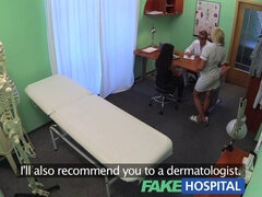 Mischel Lee's Big Tits Oiled and Examined by a Fake Doctor in Fake Hospital