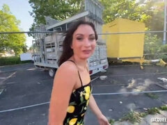 항문핥기, 오랄섹스, 흑갈색 머리, 사정 샷, 깊은목구멍, 랑제리, 밀프, 관음증이 있는 사람