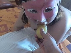 Anal, Mulher linda e grande, Bondage disciplina dominação submissão sadismo e masoquismo, Bundão, Punhos, Comida, Boquiaberta, Humilhação