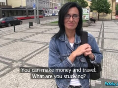 미인, 흑갈색 머리, 체코인, 집에서 만든, 돈, 야외의, 셀카, 현실