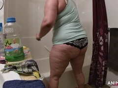 Testes gyönyörű hölgy, Hatalmas hátsó, Fekete, Döci, Érett feleség, Anyuci