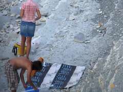 Plage, Sucer une bite, Public