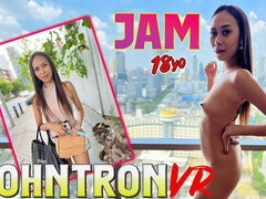 Asiatisk, Vacker, Bikini, Avsugning, Sperma shot, Hotell, Rider, Mager