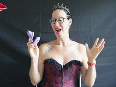 Žena, Femdom, Prstovanie, Okuliare, Masturbácia, Orgazmus, Sólo, Hračky