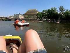 Pijpbeurt, Man die toekijkt, Tsjechisch, Geld, Buiten, Gezichtspunt, Tiener, Vrouw