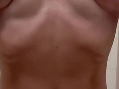 Dildo, Domowej roboty, Dojrzałe, Mamuśka, Mama, Orgazm, Jazda konna, Prysznic