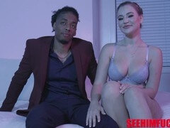 Schwarz, Geschnappt, Paar, Würgen, Lecken, Massage, Muschi, Ablutschen