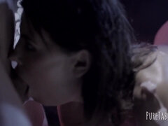 Avsugning, Brunett, Sperma shot, Snopp, Hd, Tonåring, Tuttar