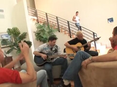 Rit, Velike joške, Blondinka, Busty, Kurac, Gangbang, Orgija, Joške