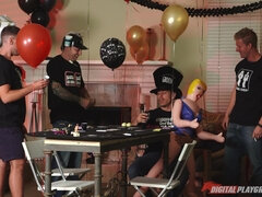 Alluring MILF and teen threesome unthinkable sex movie