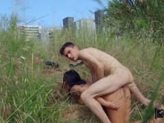 Mamada, Morena, Sexo duro, Dinero, Desnudo, Al aire libre, Montar