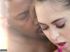 Blonde's Bald Pussy Enjoys Bouncing On BBC - Blake blossom