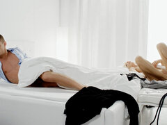 Rubia, Europeo, Hembra, Besar, Masturbación, Orgasmo, Solo, Vibrador