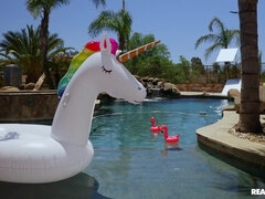 Kotě, Blondýna, Brunetka, Creampie, Na pejska, Skupina, Hardcore, Orgie