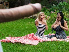 Two excellent hotties Romi Rain and Alexis Fawx are getting screwed