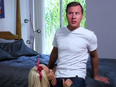 Blondi, Takaapäin, Käsihoito, Luonnolliset tissit, Pienikokoinen, Ajeltu, Teini, Tissit