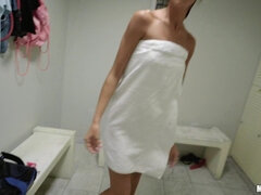 69, Salle de bains, Poilue, Fille latino, Léchez, Douche, Nénés, Mouillée