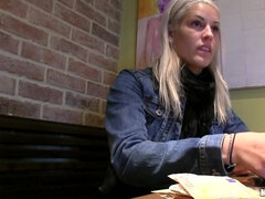 Cock In The Coffee Shop - hookup with blonde slut Blanche Bradburry