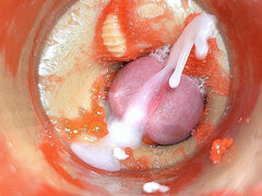 Camera in Anal Cervix POV, Tiny Cucked by Giant ''couple'', Cum in Anal and Creampie - Asmr