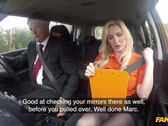 Mature Guy Fucks Blond Hair Girl Bombshell 1 - Fake Driving School