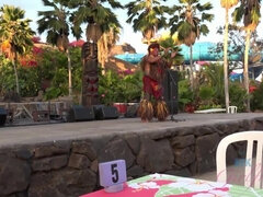 A nice Luau and morning sex with Riley.