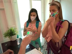 Traseiro, Loiroa, Boquete, Europeu, Facial, Mulheres homem, Lambendo, Chupar