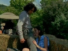 Kötözés – fegyelmezés, Európai, Csoport, Szőrös, Érett feleség, Szabadban, Harisnya, Játékszerek