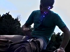 Grande cazzo, Gay, Gruppo, Hardcore, Masturbazione, All'aperto, Pubblico, Fumando   smoking