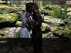 Fuck between friends of gigantic dicks in the medieval world