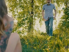 Большие сиськи, Минет, Брюнетки, Эротика, Секс без цензуры, Натуральные сиськи, На природе, Сиськи