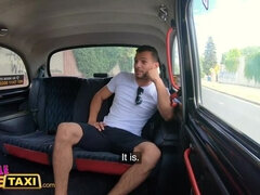 Female Fake Taxi Billie Star fucking a Dutch guy who has a bendy banana cock