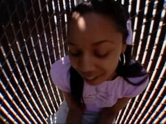 Enthousiasteling, Gek, Lul, Zwart, Klein, Gezichtspunt, Tiener, Tieten likken