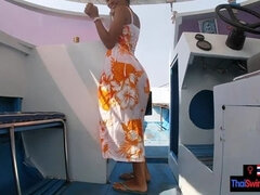 Rented a boat for a day and had sex on it with his Asian teen girlfriend