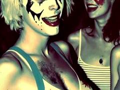 Amatør, Stor pik, Sort, Pik sutte, Dobbelt penetration, Sort, Hårdt, Slikning