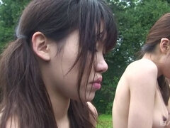 18 éves, Ázsiai, Gesztenyebarna, Csoport, Leszbikus, Fehérnemű, Maszti, Tini