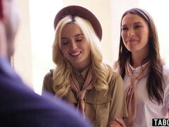 Teen Girl Scout Lexi Lore and MILF Leader Katrina Colt in Steamy Anal Threesome