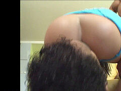 Grosser schwanz, Schwarz, Braunhaarige, Doppelpenetration, Gruppensex