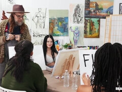 엉덩이, 아기, 에보니, 대단히, 오르가슴, 보지, 젖가슴