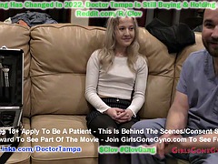 Stacy Shepard humiliated during her pre-employment physical as Dr. Jasmine Rose and Nurse Raven Rogue look at a naked body